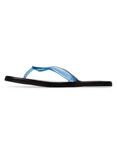 Black Suede Studio Women's Jeli PVC Flip Flops - Blue Pvc | Thumbnail 4 Black Suede Studio Women's Jeli PVC Flip Flops - Blue Pvc | Thumbnail 4