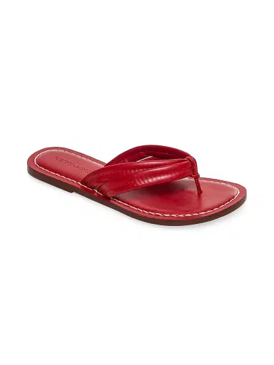 Bernardo Women's Miami Leather Thong Sandals - Red | Thumbnail 2 Bernardo Women's Miami Leather Thong Sandals - Red | Thumbnail 2