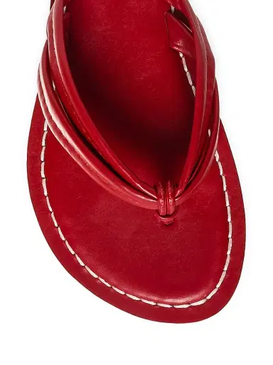 Bernardo Women's Miami Leather Thong Sandals - Red | Thumbnail 4 Bernardo Women's Miami Leather Thong Sandals - Red | Thumbnail 4