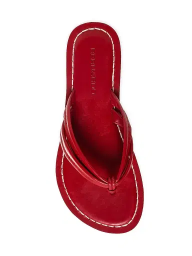 Bernardo Women's Miami Leather Thong Sandals - Red | Thumbnail 5 Bernardo Women's Miami Leather Thong Sandals - Red | Thumbnail 5