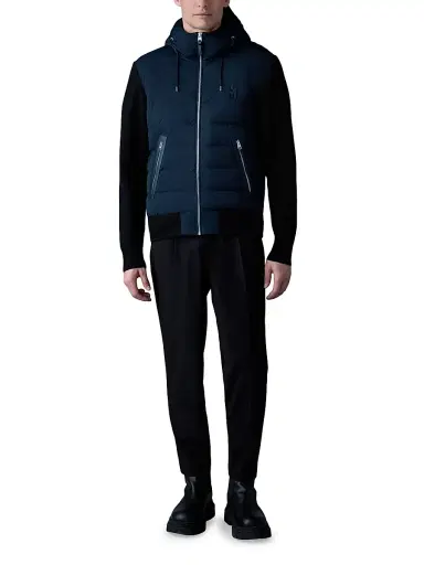 Mackage Men's Andrew Puffer Jacket - Navy | Thumbnail 2 Mackage Men's Andrew Puffer Jacket - Navy | Thumbnail 2