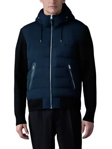 Mackage Men's Andrew Puffer Jacket - Navy | Thumbnail 3 Mackage Men's Andrew Puffer Jacket - Navy | Thumbnail 3