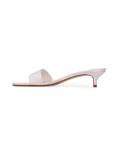 Black Suede Studio Women's Avery 35MM Satin Sandals - White Satin - Size 7 | Thumbnail 5 Black Suede Studio Women's Avery 35MM Satin Sandals - White Satin - Size 7 | Thumbnail 5