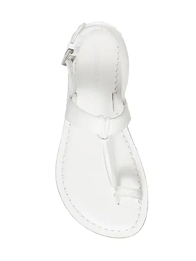 Bernardo Women's Maverick 2 Leather Toe Ring Sandals - White | Thumbnail 3 Bernardo Women's Maverick 2 Leather Toe Ring Sandals - White | Thumbnail 3