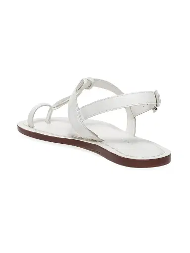 Bernardo Women's Maverick 2 Leather Toe Ring Sandals - White | Thumbnail 6 Bernardo Women's Maverick 2 Leather Toe Ring Sandals - White | Thumbnail 6