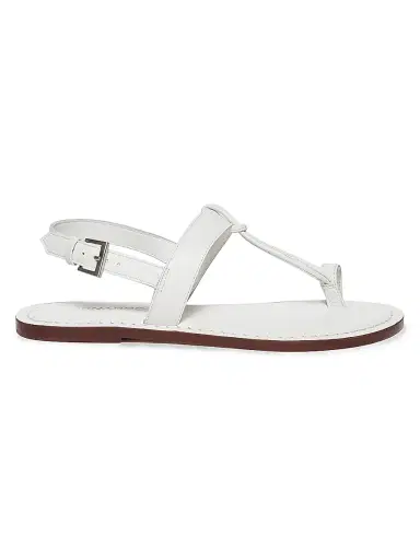 Bernardo Women's Maverick 2 Leather Toe Ring Sandals - White | Thumbnail 1 Bernardo Women's Maverick 2 Leather Toe Ring Sandals - White | Thumbnail 1