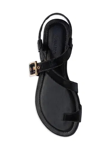 Bernardo Women's Hartshorn Toe Ring Sandals - Black | Thumbnail 3 Bernardo Women's Hartshorn Toe Ring Sandals - Black | Thumbnail 3
