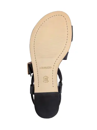 Bernardo Women's Hartshorn Toe Ring Sandals - Black | Thumbnail 4 Bernardo Women's Hartshorn Toe Ring Sandals - Black | Thumbnail 4