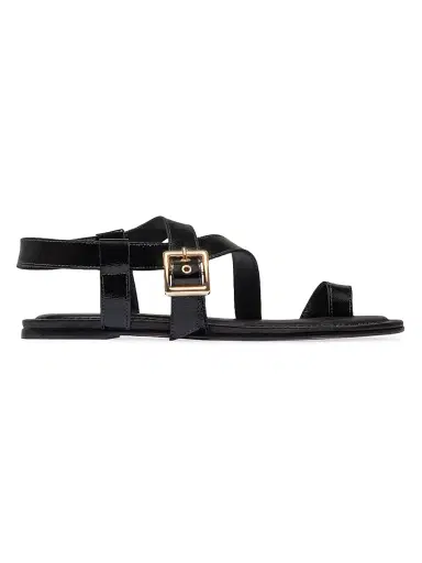 Bernardo Women's Hartshorn Toe Ring Sandals - Black | Thumbnail 1 Bernardo Women's Hartshorn Toe Ring Sandals - Black | Thumbnail 1