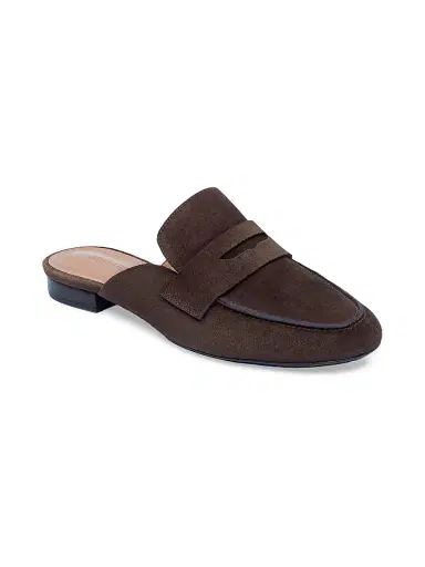Bernardo Women's Balda Loafer Mules - Dark Chocolate | Thumbnail 2 Bernardo Women's Balda Loafer Mules - Dark Chocolate | Thumbnail 2