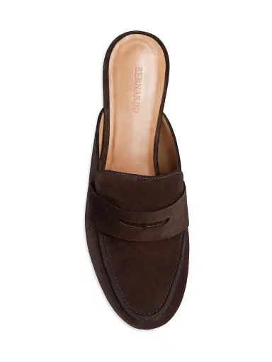 Bernardo Women's Balda Loafer Mules - Dark Chocolate | Thumbnail 3 Bernardo Women's Balda Loafer Mules - Dark Chocolate | Thumbnail 3