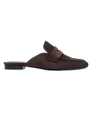 Bernardo Women's Balda Loafer Mules - Dark Chocolate | Thumbnail 1 Bernardo Women's Balda Loafer Mules - Dark Chocolate | Thumbnail 1