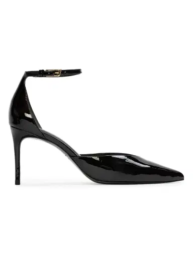 Black Suede Studio Women's Darcie 80MM Patent Pumps - Black Patent | Thumbnail 1 Black Suede Studio Women's Darcie 80MM Patent Pumps - Black Patent | Thumbnail 1
