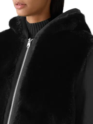 Mackage Women's Gwendal Quilted Faux-Fur Reversible Hoodie - Black - Size XL | Thumbnail 9 Mackage Women's Gwendal Quilted Faux-Fur Reversible Hoodie - Black - Size XL | Thumbnail 9