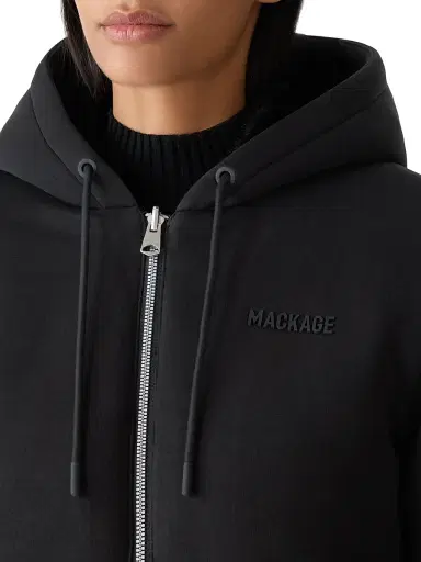 Mackage Women's Gwendal Quilted Faux-Fur Reversible Hoodie - Black - Size XL | Thumbnail 1 Mackage Women's Gwendal Quilted Faux-Fur Reversible Hoodie - Black - Size XL | Thumbnail 1