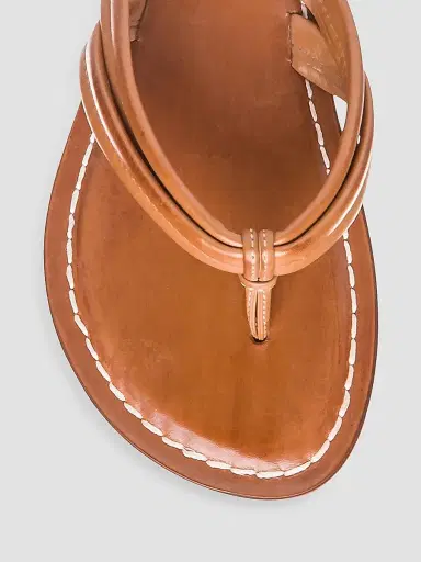 Bernardo Women's Miami Leather Thong Sandals - Luggage | Thumbnail 4 Bernardo Women's Miami Leather Thong Sandals - Luggage | Thumbnail 4