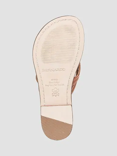 Bernardo Women's Miami Leather Thong Sandals - Luggage | Thumbnail 6 Bernardo Women's Miami Leather Thong Sandals - Luggage | Thumbnail 6