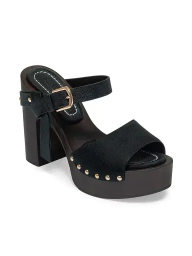 Bernardo 1946 Women's Luxor Platform Clog Sandals - Black | Thumbnail 2 Bernardo 1946 Women's Luxor Platform Clog Sandals - Black | Thumbnail 2