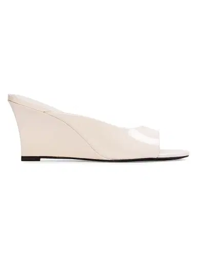 Black Suede Studio Women's Arisha 70MM Mule Sandals - Coconut Patent - Size 12 | Thumbnail 1 Black Suede Studio Women's Arisha 70MM Mule Sandals - Coconut Patent - Size 12 | Thumbnail 1