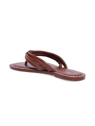 Bernardo Women's Miami Leather Thong Sandals - Mahogany | Thumbnail 6 Bernardo Women's Miami Leather Thong Sandals - Mahogany | Thumbnail 6