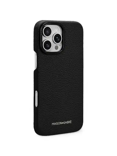 MAISON de SABRÉ Leather Phone Case (iPhone 16 Pro Max) - Black Caviar | Thumbnail 3 MAISON de SABRÉ Leather Phone Case (iPhone 16 Pro Max) - Black Caviar | Thumbnail 3