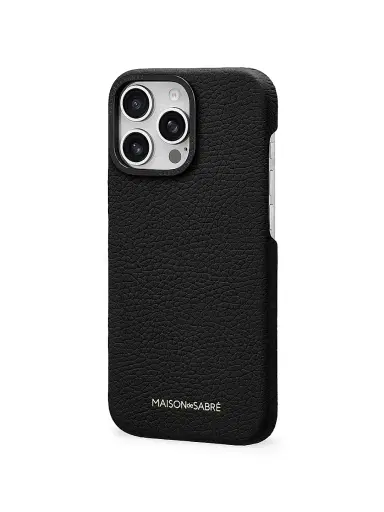 MAISON de SABRÉ Leather Phone Case (iPhone 16 Pro Max) - Black Caviar | Thumbnail 4 MAISON de SABRÉ Leather Phone Case (iPhone 16 Pro Max) - Black Caviar | Thumbnail 4