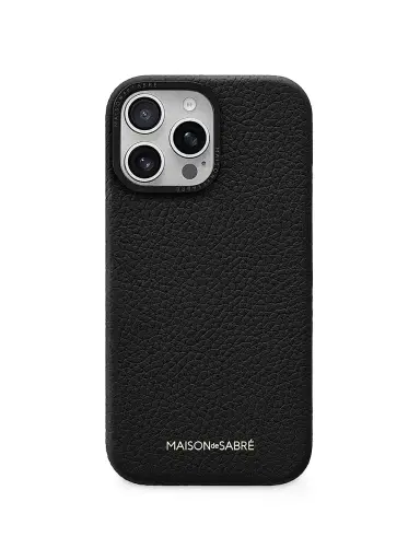 MAISON de SABRÉ Leather Phone Case (iPhone 16 Pro Max) - Black Caviar | Thumbnail 1 MAISON de SABRÉ Leather Phone Case (iPhone 16 Pro Max) - Black Caviar | Thumbnail 1
