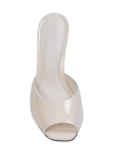 Black Suede Studio Women's Uma 100MM Mule Sandals - Coconut Patent Leather - Size 10 | Thumbnail 3 Black Suede Studio Women's Uma 100MM Mule Sandals - Coconut Patent Leather - Size 10 | Thumbnail 3