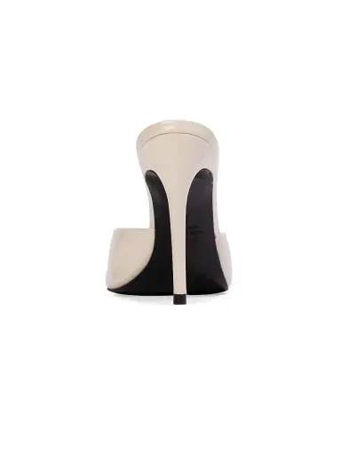 Black Suede Studio Women's Uma 100MM Mule Sandals - Coconut Patent Leather - Size 10 | Thumbnail 4 Black Suede Studio Women's Uma 100MM Mule Sandals - Coconut Patent Leather - Size 10 | Thumbnail 4