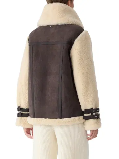Mackage Women's Rhoslyn Suede & Shearling Moto Jacket | Thumbnail 4 Mackage Women's Rhoslyn Suede & Shearling Moto Jacket | Thumbnail 4