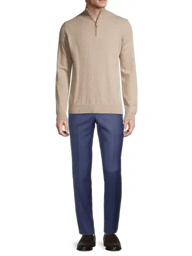 Saks Fifth Avenue Men's COLLECTION Wool Basic Pants - Blue | Thumbnail 2 Saks Fifth Avenue Men's COLLECTION Wool Basic Pants - Blue | Thumbnail 2