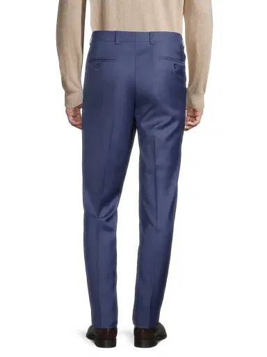 Saks Fifth Avenue Men's COLLECTION Wool Basic Pants - Blue | Thumbnail 5 Saks Fifth Avenue Men's COLLECTION Wool Basic Pants - Blue | Thumbnail 5