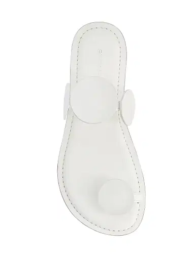 Bernardo Women's New Moon Toe Ring Sandals - White | Thumbnail 3 Bernardo Women's New Moon Toe Ring Sandals - White | Thumbnail 3
