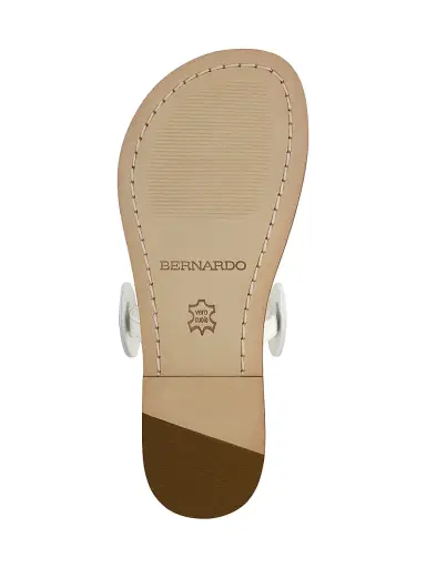 Bernardo Women's New Moon Toe Ring Sandals - White | Thumbnail 4 Bernardo Women's New Moon Toe Ring Sandals - White | Thumbnail 4