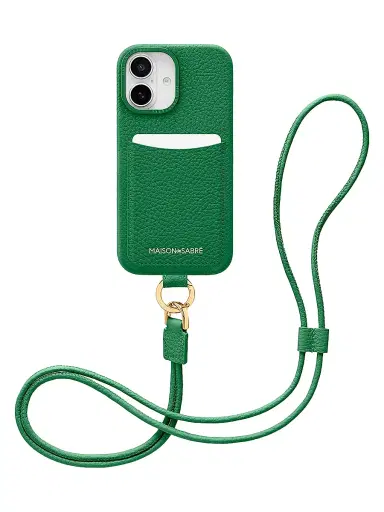 MAISON de SABRÉ Sling Phone Case (iPhone 16) - Emerald Green | Thumbnail 1 MAISON de SABRÉ Sling Phone Case (iPhone 16) - Emerald Green | Thumbnail 1