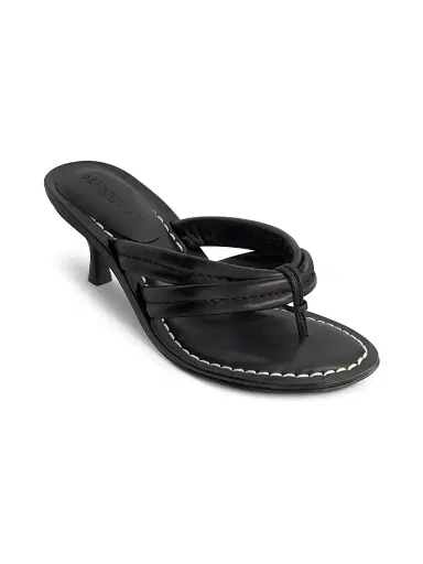 Bernardo 1946 Women's Miami 55MM Kitten Heel Sandals - Black | Thumbnail 2 Bernardo 1946 Women's Miami 55MM Kitten Heel Sandals - Black | Thumbnail 2