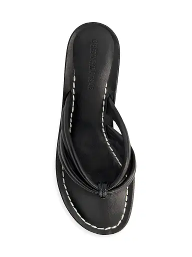 Bernardo 1946 Women's Miami 55MM Kitten Heel Sandals - Black | Thumbnail 3 Bernardo 1946 Women's Miami 55MM Kitten Heel Sandals - Black | Thumbnail 3