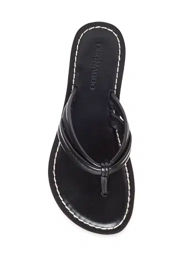 Bernardo Women's Miami Leather Thong Sandals - Black | Thumbnail 5 Bernardo Women's Miami Leather Thong Sandals - Black | Thumbnail 5