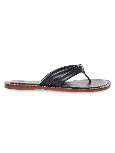 Bernardo Women's Miami Leather Thong Sandals - Black | Thumbnail 1 Bernardo Women's Miami Leather Thong Sandals - Black | Thumbnail 1