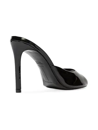 Black Suede Studio Women's Alessia Patent Mules - Black Patent | Thumbnail 4 Black Suede Studio Women's Alessia Patent Mules - Black Patent | Thumbnail 4