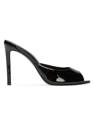 Black Suede Studio Women's Alessia Patent Mules - Black Patent | Thumbnail 1 Black Suede Studio Women's Alessia Patent Mules - Black Patent | Thumbnail 1