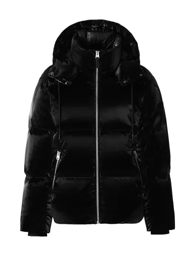 Mackage Men's Kent-GLO Hooded Puffer Jacket - Black | Thumbnail 1 Mackage Men's Kent-GLO Hooded Puffer Jacket - Black | Thumbnail 1