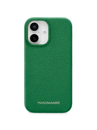 MAISON de SABRÉ Leather Phone Case (iPhone 16) - Emerald Green | Thumbnail 1 MAISON de SABRÉ Leather Phone Case (iPhone 16) - Emerald Green | Thumbnail 1