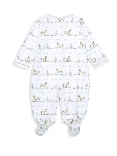 Kissy Kissy Baby Girl's Noah's Print Footie - Light Blue - Size 9 Months | Thumbnail 2 Kissy Kissy Baby Girl's Noah's Print Footie - Light Blue - Size 9 Months | Thumbnail 2