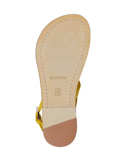 Bernardo Women's Maverick 2 Leather Toe Ring Sandals - Sunrise Yellow | Thumbnail 4 Bernardo Women's Maverick 2 Leather Toe Ring Sandals - Sunrise Yellow | Thumbnail 4