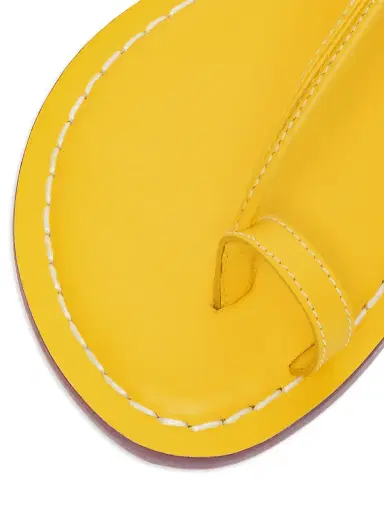 Bernardo Women's Maverick 2 Leather Toe Ring Sandals - Sunrise Yellow | Thumbnail 5 Bernardo Women's Maverick 2 Leather Toe Ring Sandals - Sunrise Yellow | Thumbnail 5