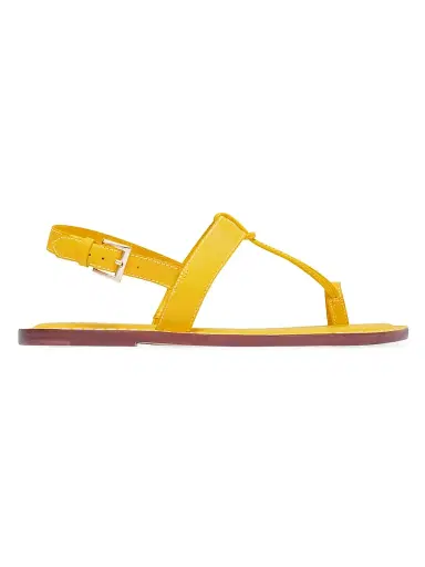 Bernardo Women's Maverick 2 Leather Toe Ring Sandals - Sunrise Yellow | Thumbnail 1 Bernardo Women's Maverick 2 Leather Toe Ring Sandals - Sunrise Yellow | Thumbnail 1