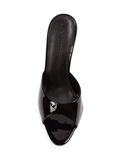 Black Suede Studio Women's Jazz 100MM Patent Mules - Black Patent Leather - Size 11 | Thumbnail 5 Black Suede Studio Women's Jazz 100MM Patent Mules - Black Patent Leather - Size 11 | Thumbnail 5