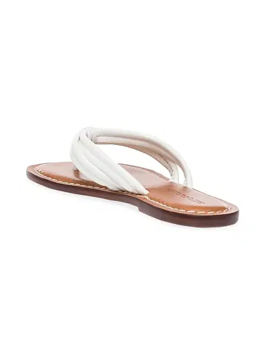 Bernardo Women's Miami Leather Thong Sandals - White | Thumbnail 3 Bernardo Women's Miami Leather Thong Sandals - White | Thumbnail 3
