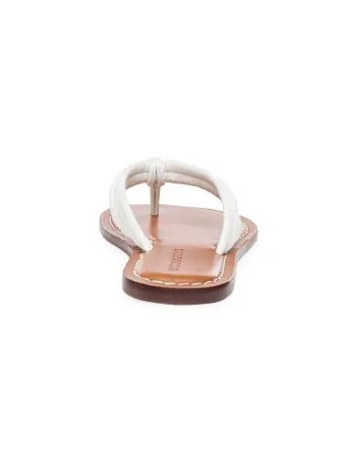 Bernardo Women's Miami Leather Thong Sandals - White | Thumbnail 7 Bernardo Women's Miami Leather Thong Sandals - White | Thumbnail 7